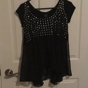 Black party shirt